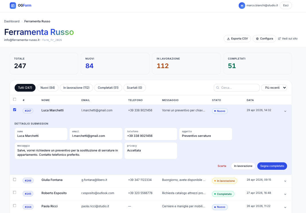 Report view